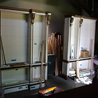 This picture shows how the bookcase was in the condition that it arrive at the workshop in.